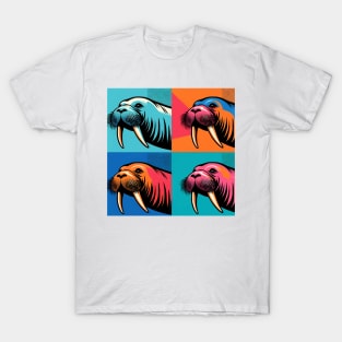 Pop Walrus Art - Trendy Marine Life T-Shirt